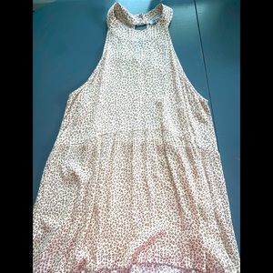 Medium cheetah print halter tunic  top